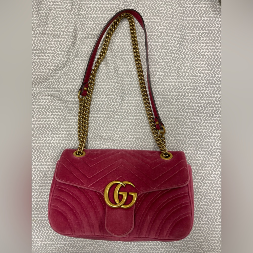 Gucci Velvet Marmont Bag Small